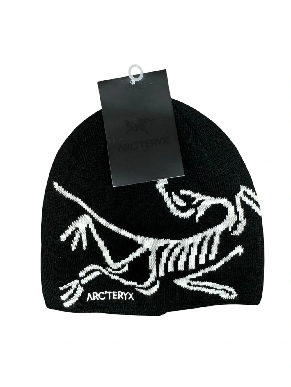 Arc'teryx Bird Head Toque Beanie Knit Hat Logo Orca Monochrome Black White NEW
